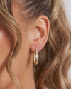 Izoa Viper Hoop Earrings Gold