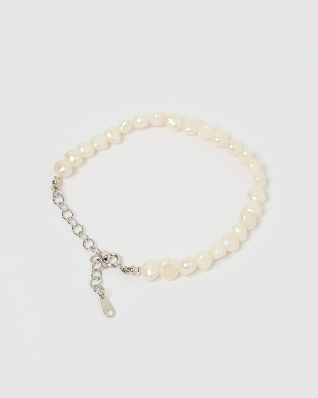 Jacinta Bracelet Silver Pearl