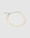 Jacinta Bracelet Silver Pearl