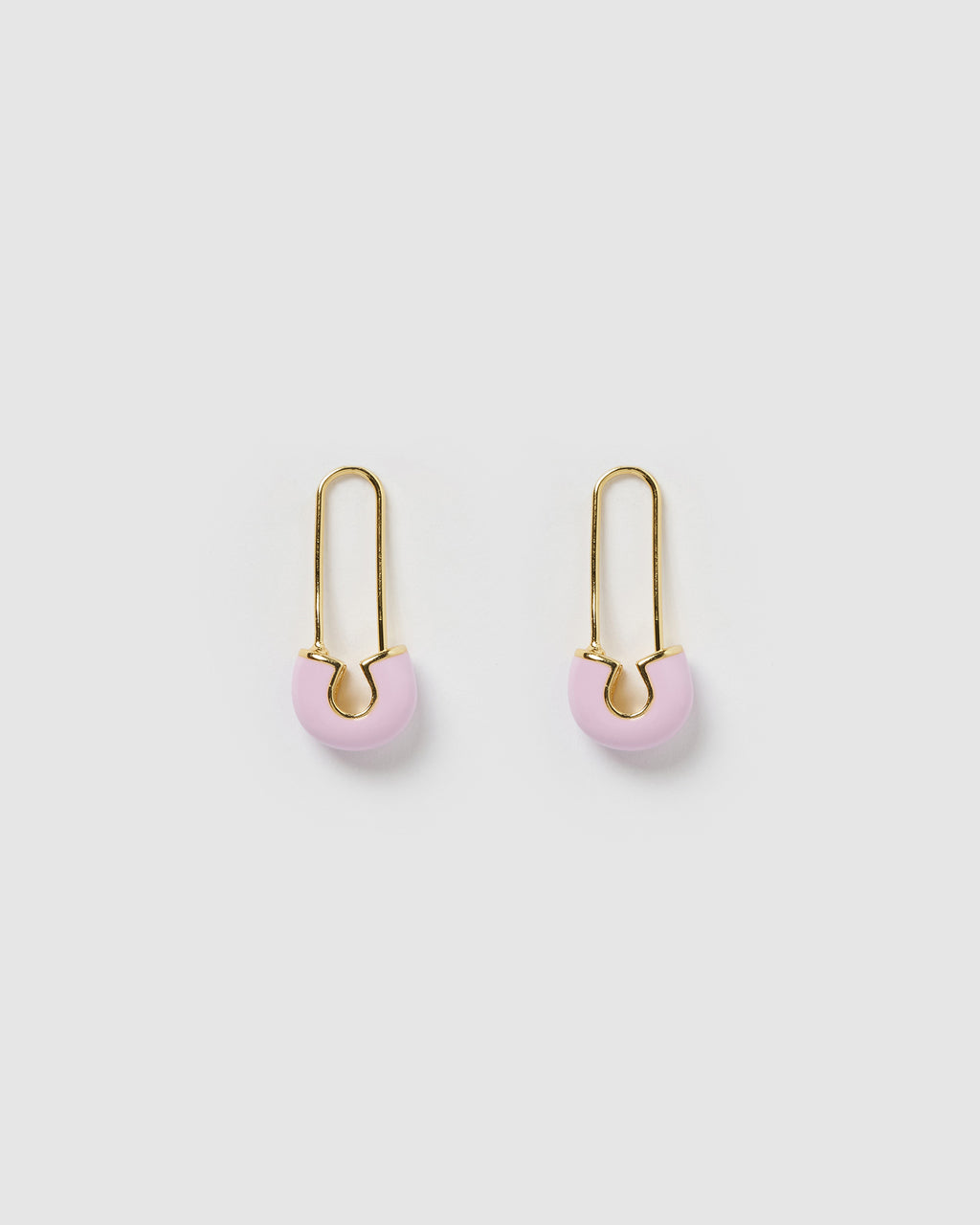 Izoa Joelle Safety Earrings Gold Purple