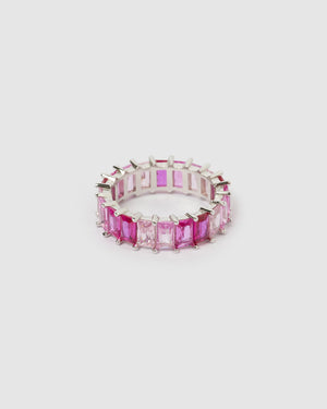 Izoa Jordy Ring Silver Pink