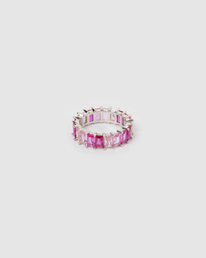 Izoa Jordy Ring Silver Pink