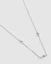 Izoa Jordana Eye Necklace Silver