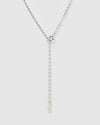 Izoa Jordana Eye Necklace Silver