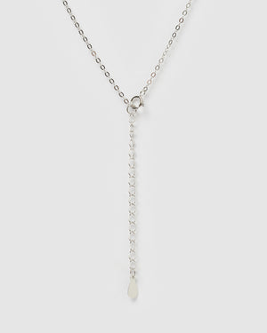Izoa Jordana Eye Necklace Silver