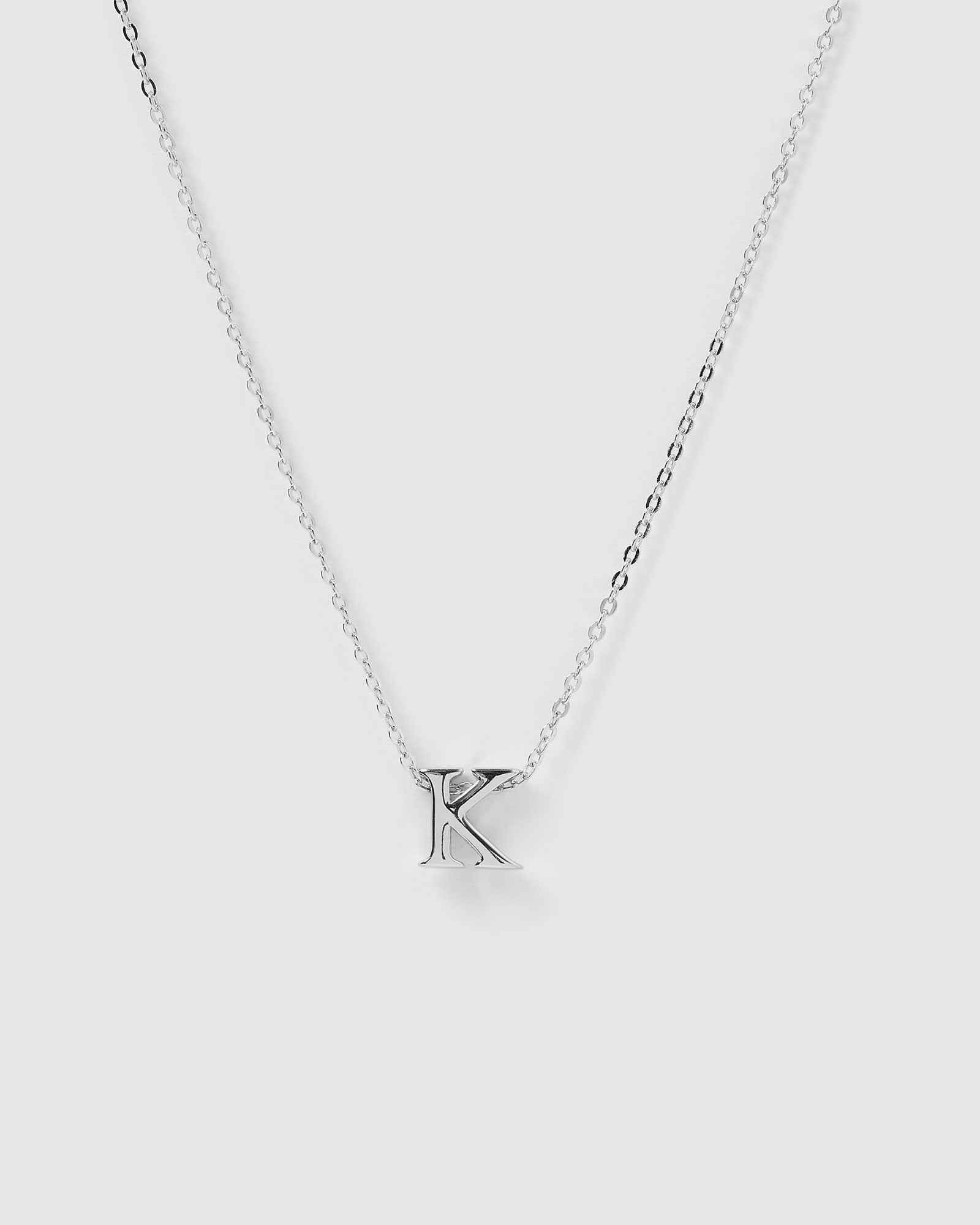 Children's Initials on Real Silver Necklace | Charming Engraving