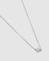 Izoa Kids Alphabet Letter M Necklace Sterling Silver