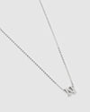 Izoa Kids Alphabet Letter N Necklace Sterling Silver