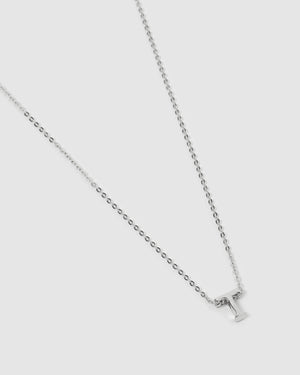 Izoa Kids Alphabet Letter T Necklace Sterling Silver