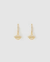 Izoa Kyden Huggie Earrings Gold