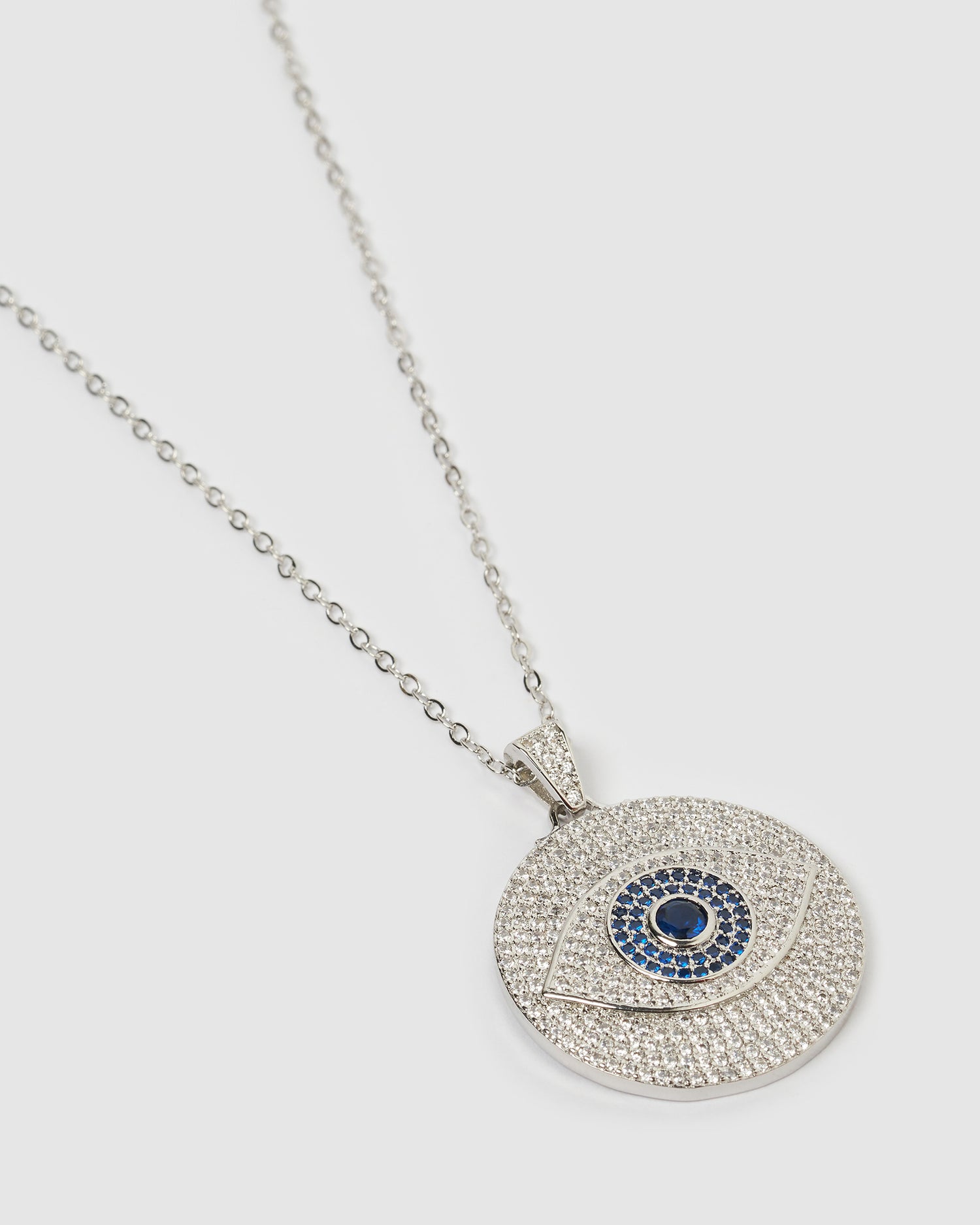 Izoa Larissa Eye Necklace Silver