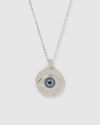Izoa Larissa Eye Necklace Silver