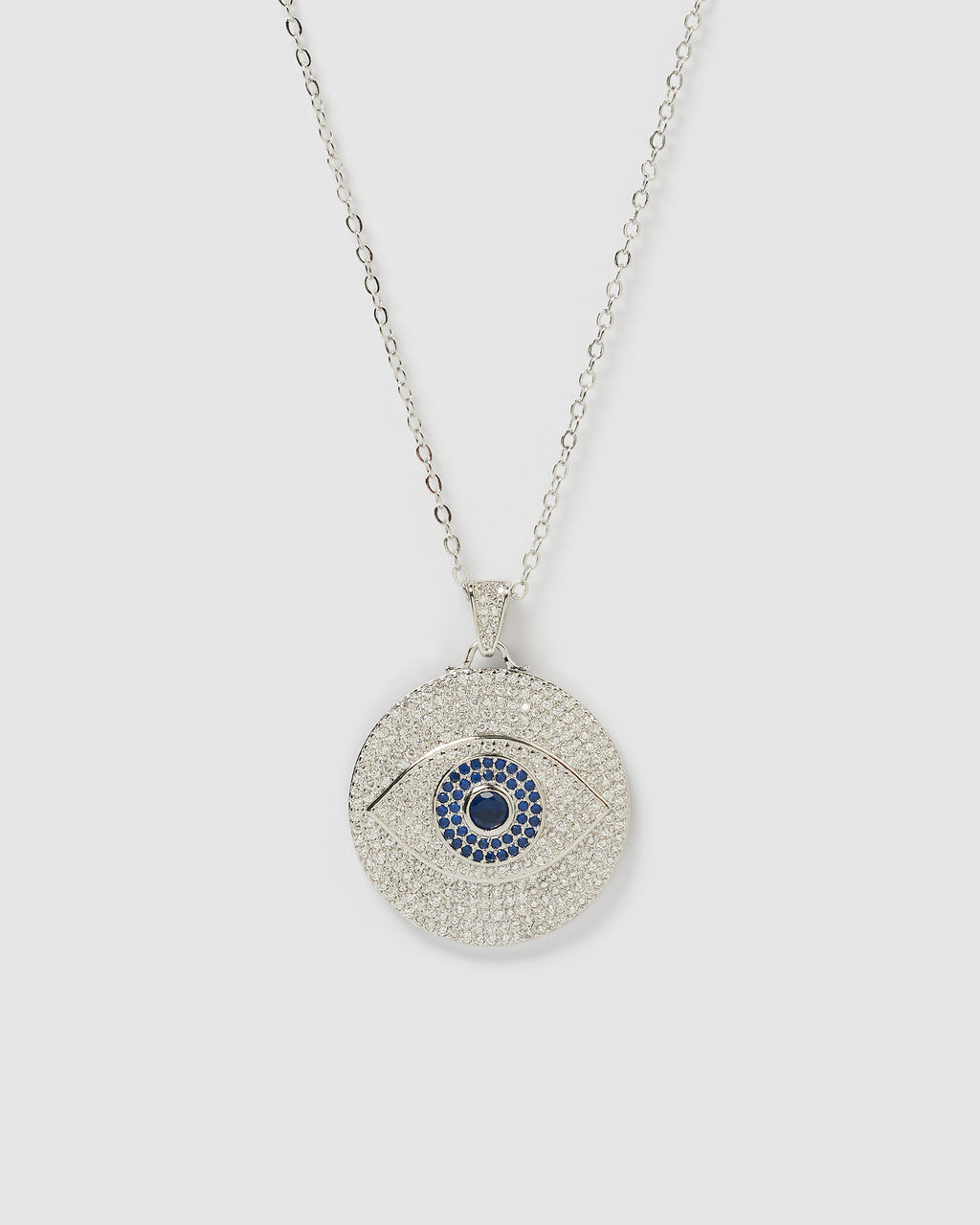 Izoa Larissa Eye Necklace Silver