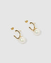 Izoa Lucia Earrings Gold Freshwater Pearl