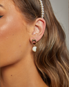 Izoa Luna Earrings Gold Freshwater Pearl