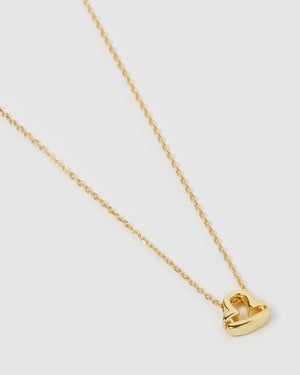 Izoa Libra Star Sign Symbol Necklace Gold