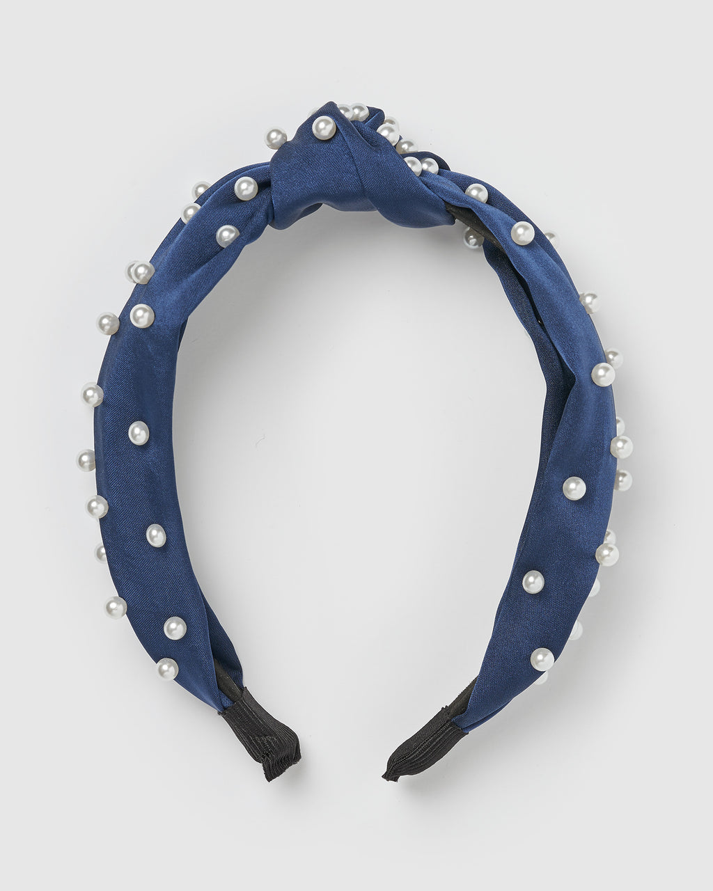 Izoa Lily Headband Navy Pearl