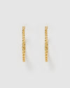 Izoa Megan Hoop Earrings Gold