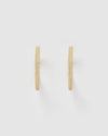 Izoa Molly Hoop Earrings Gold