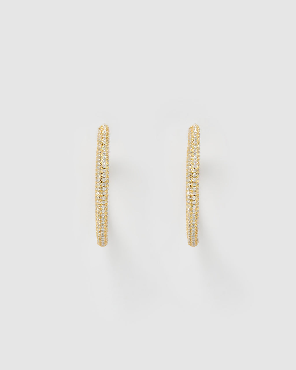 Izoa Molly Hoop Earrings Gold