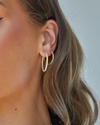 Izoa Molly Hoop Earrings Gold