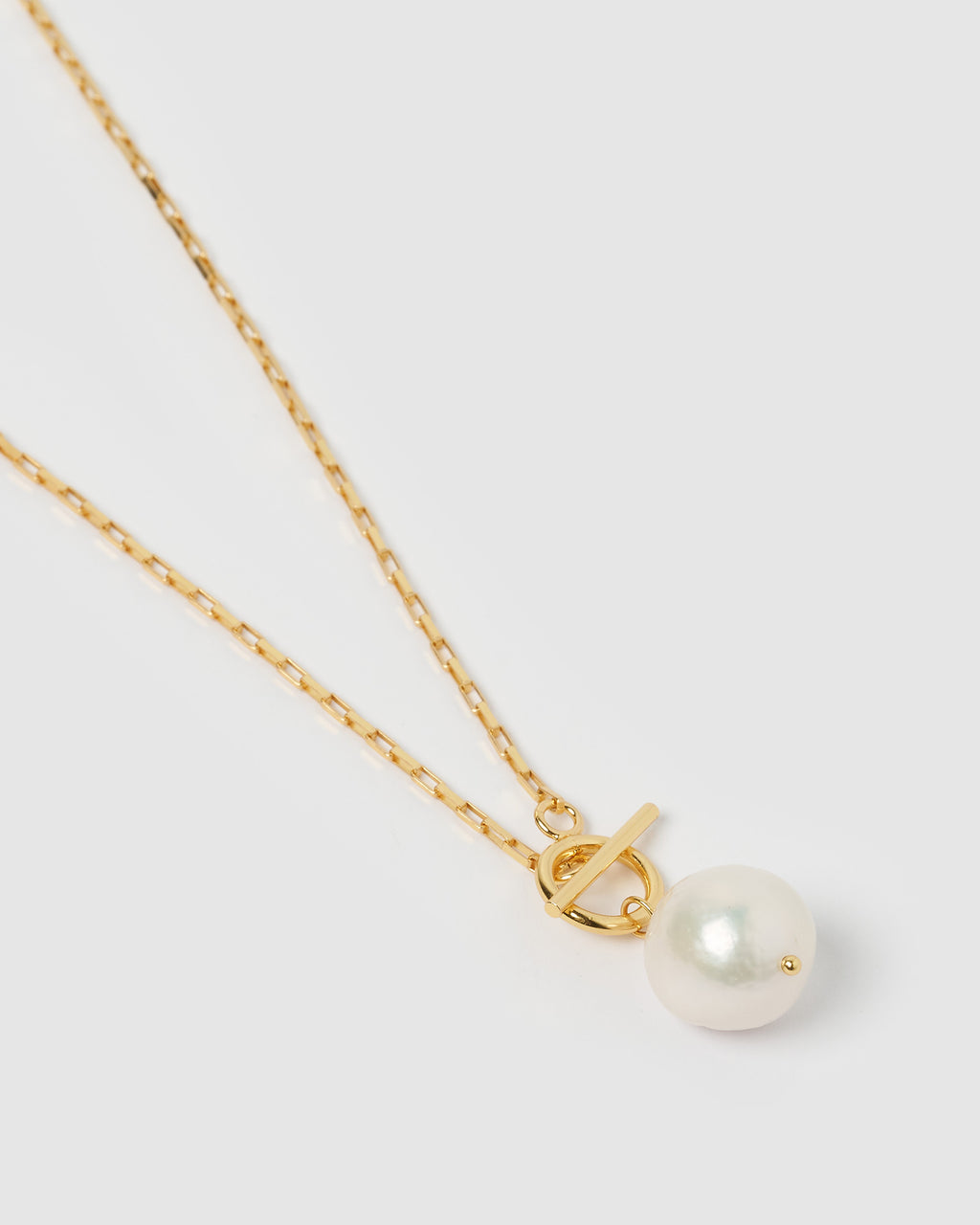 Izoa Margarite Necklace Gold Pearl