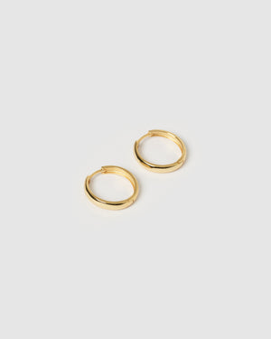 Izoa Midnight Medium Hoop Earrings