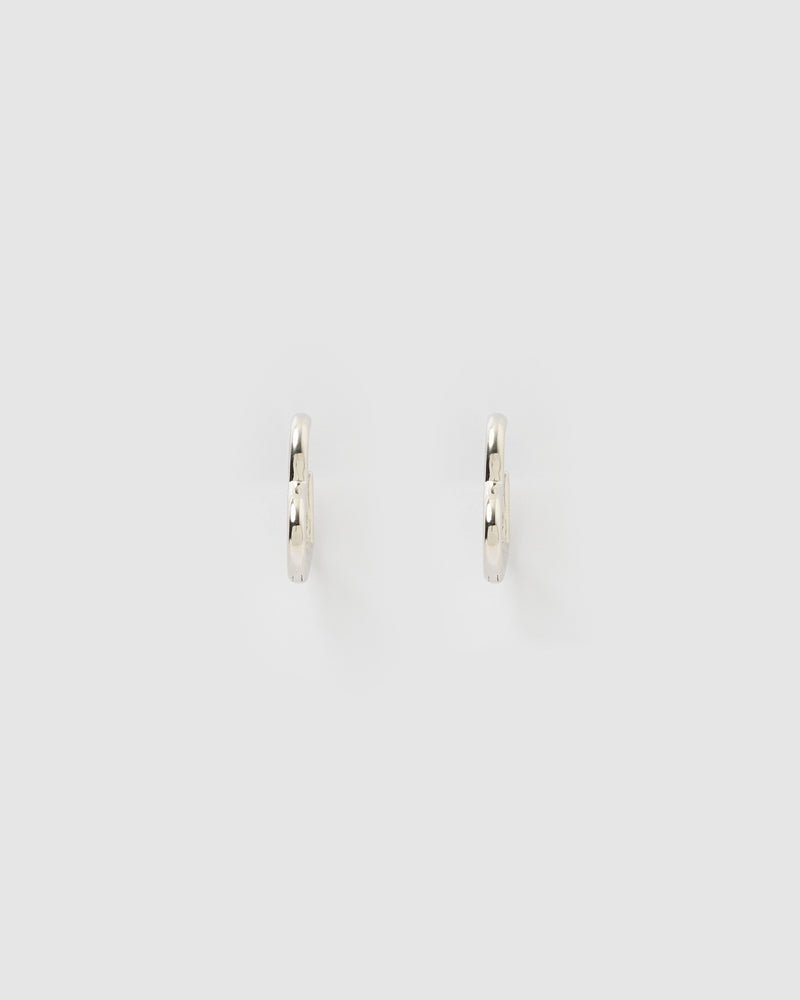 Izoa Mini Zoe Heart Earrings Silver