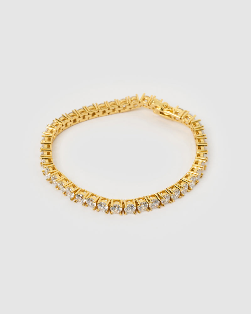 Izoa Novella Tennis Bracelet Gold