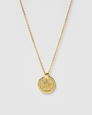 Izoa Octavius Pendant Necklace Gold