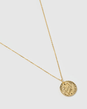 Izoa Star Sign Necklace Pisces Gold