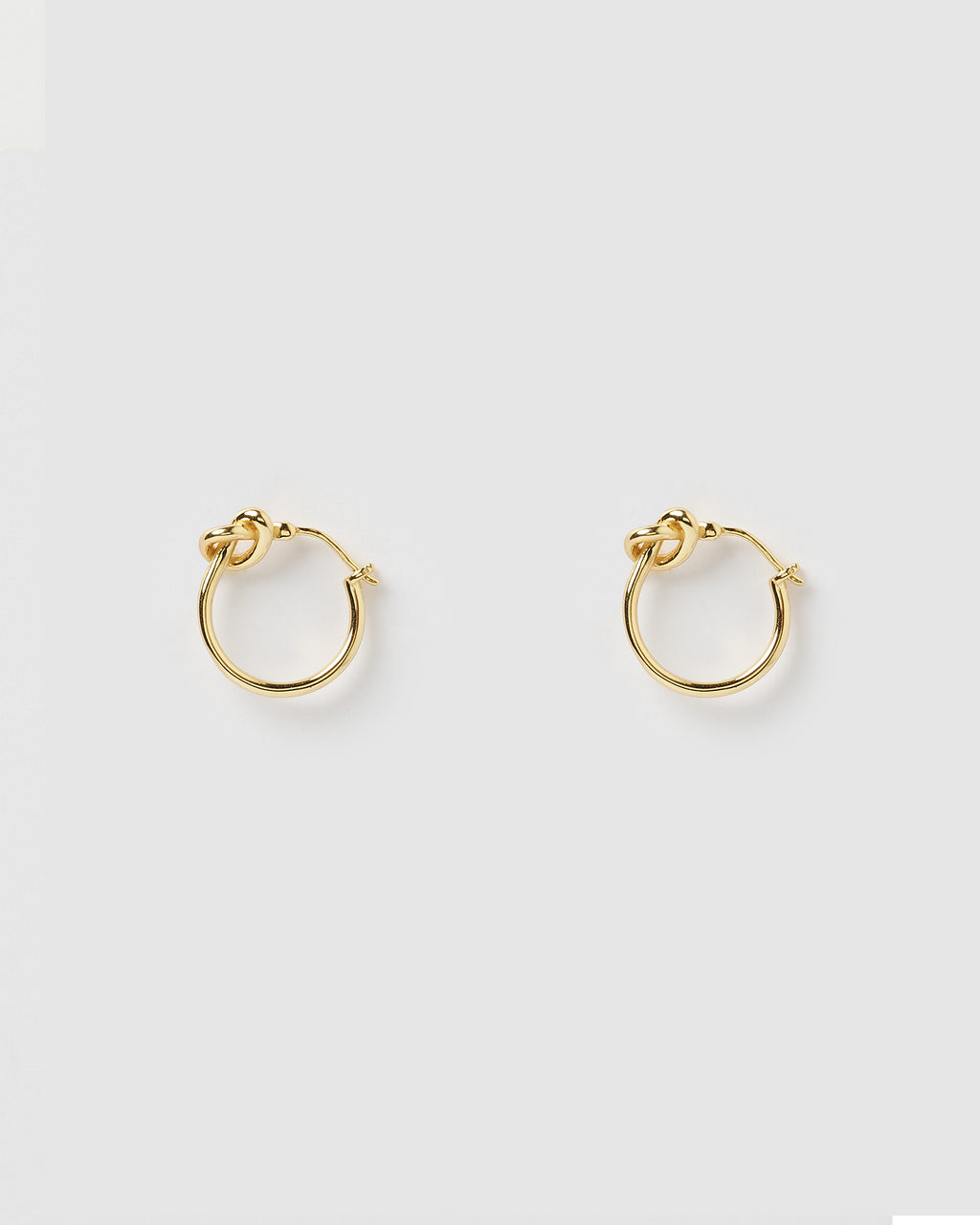 Izoa Pretzel Hoop Earrings Gold