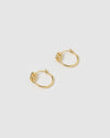 Izoa Pretzel Hoop Earrings Gold