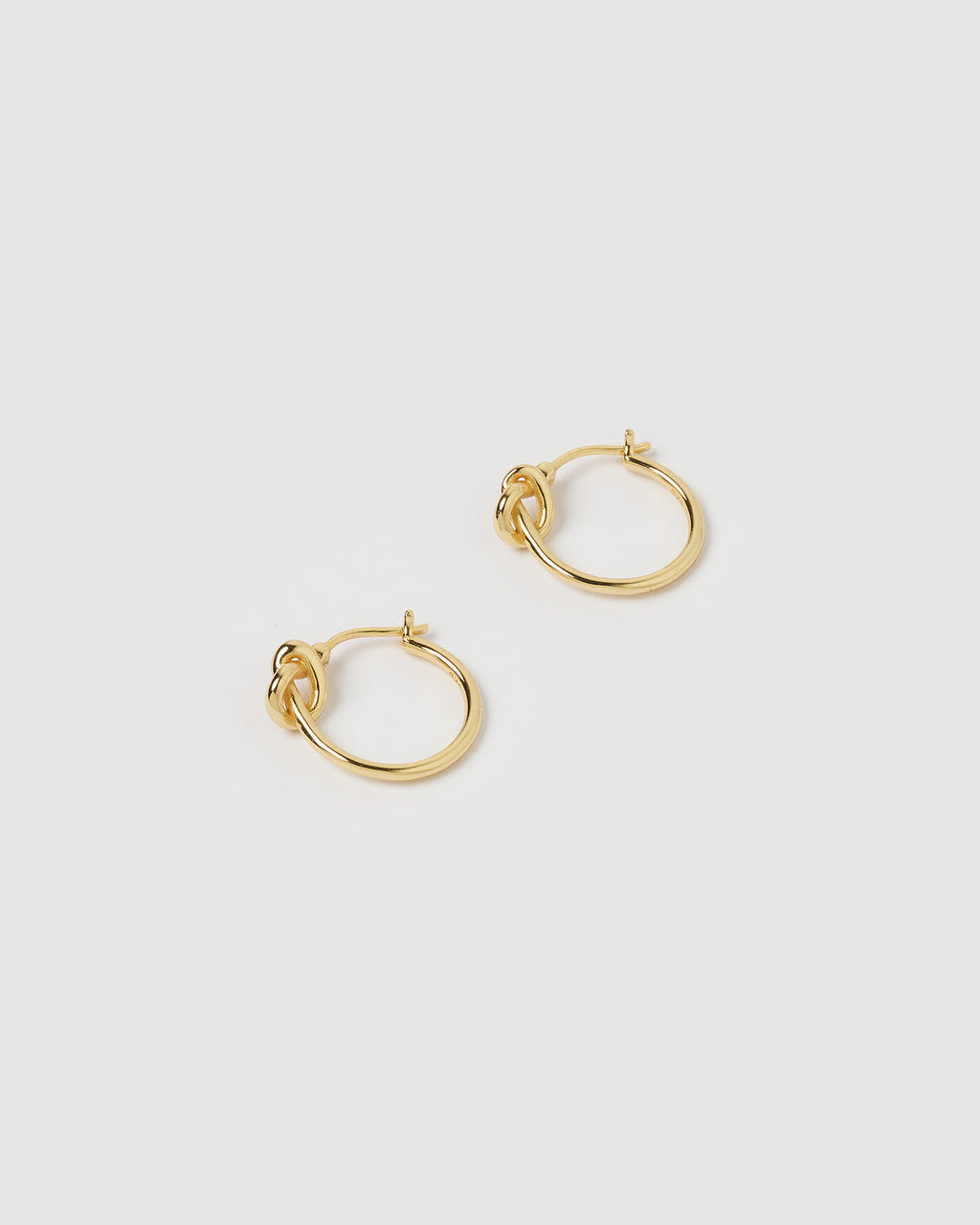 Izoa Pretzel Hoop Earrings Gold