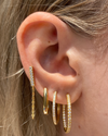 Izoa Rae Hoop Earrings Gold