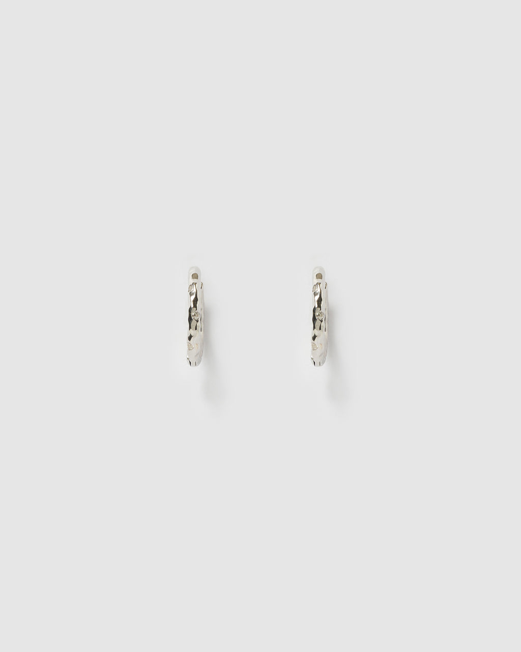 Izoa Rosetta Hoop Earrings Silver