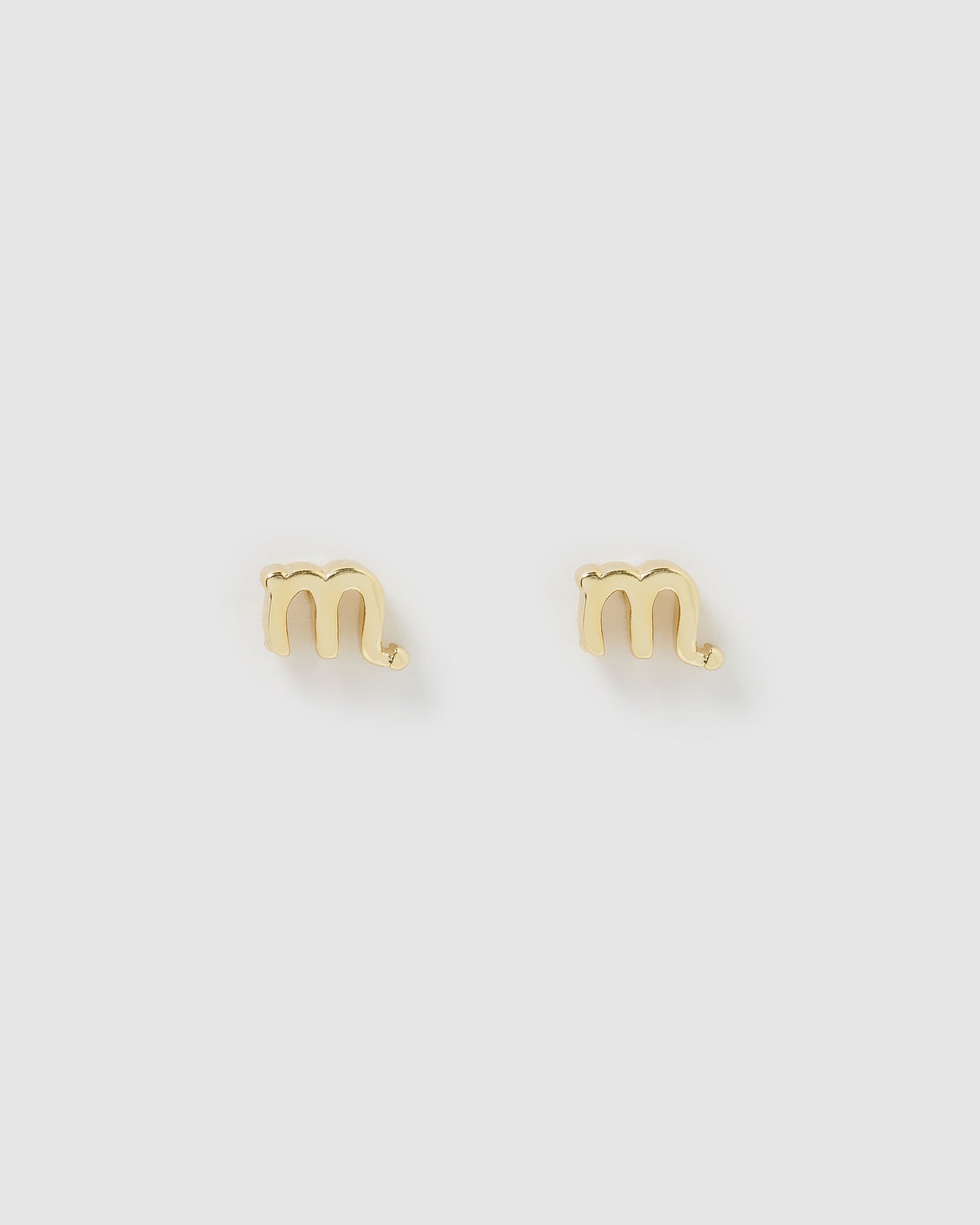 Izoa Scorpio Star Sign Symbol Stud Gold