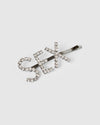 Izoa Sex Hair Pin Gunmetal Clear
