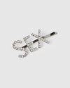 Izoa Sex Hair Pin Gunmetal Clear