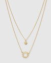Izoa Sunrays Necklace Gold