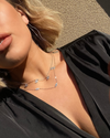 Izoa Jordana Eye Necklace Silver