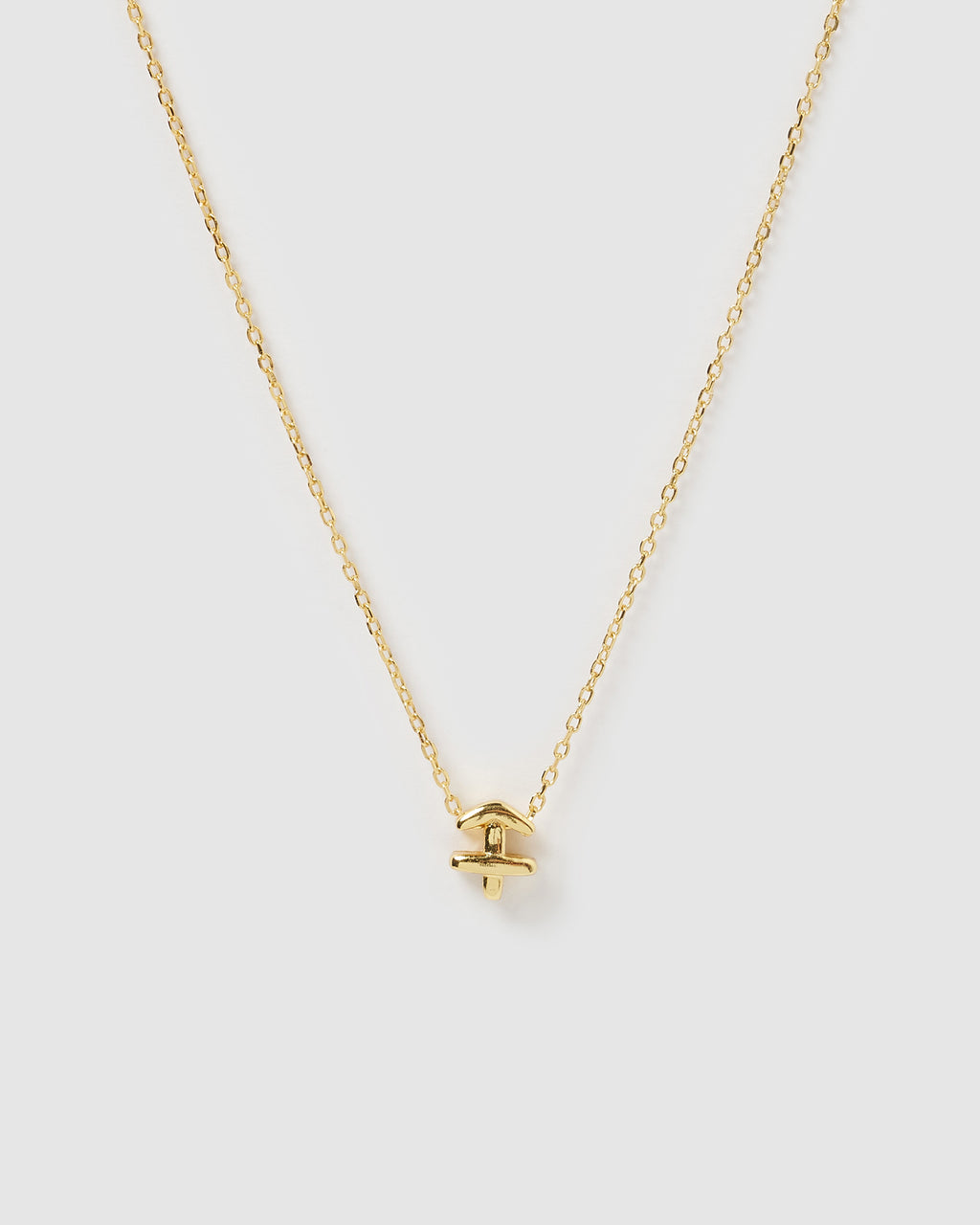 Izoa Sagittarius Star Sign Symbol Necklace Gold