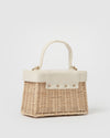 Izoa Sandra Basket Bag White