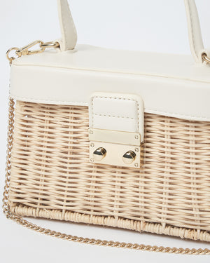 Izoa Sandra Basket Bag White