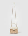 Izoa Sandra Basket Bag White