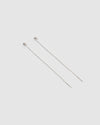 Izoa Scarlett thread Earrings Silver