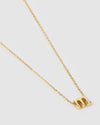 Izoa Scorpio Star Sign Symbol Necklace Gold