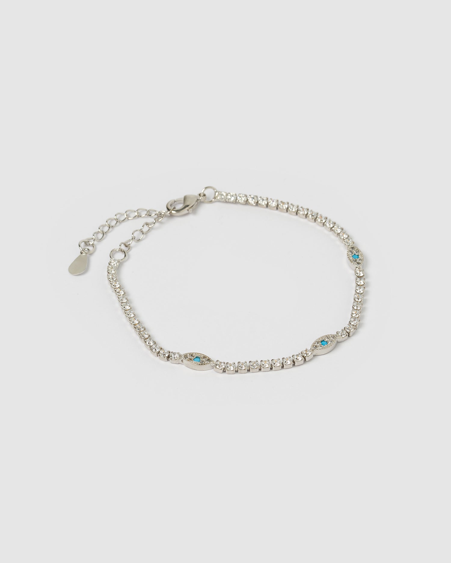 Izoa Shani Eye Bracelet Sterling Silver