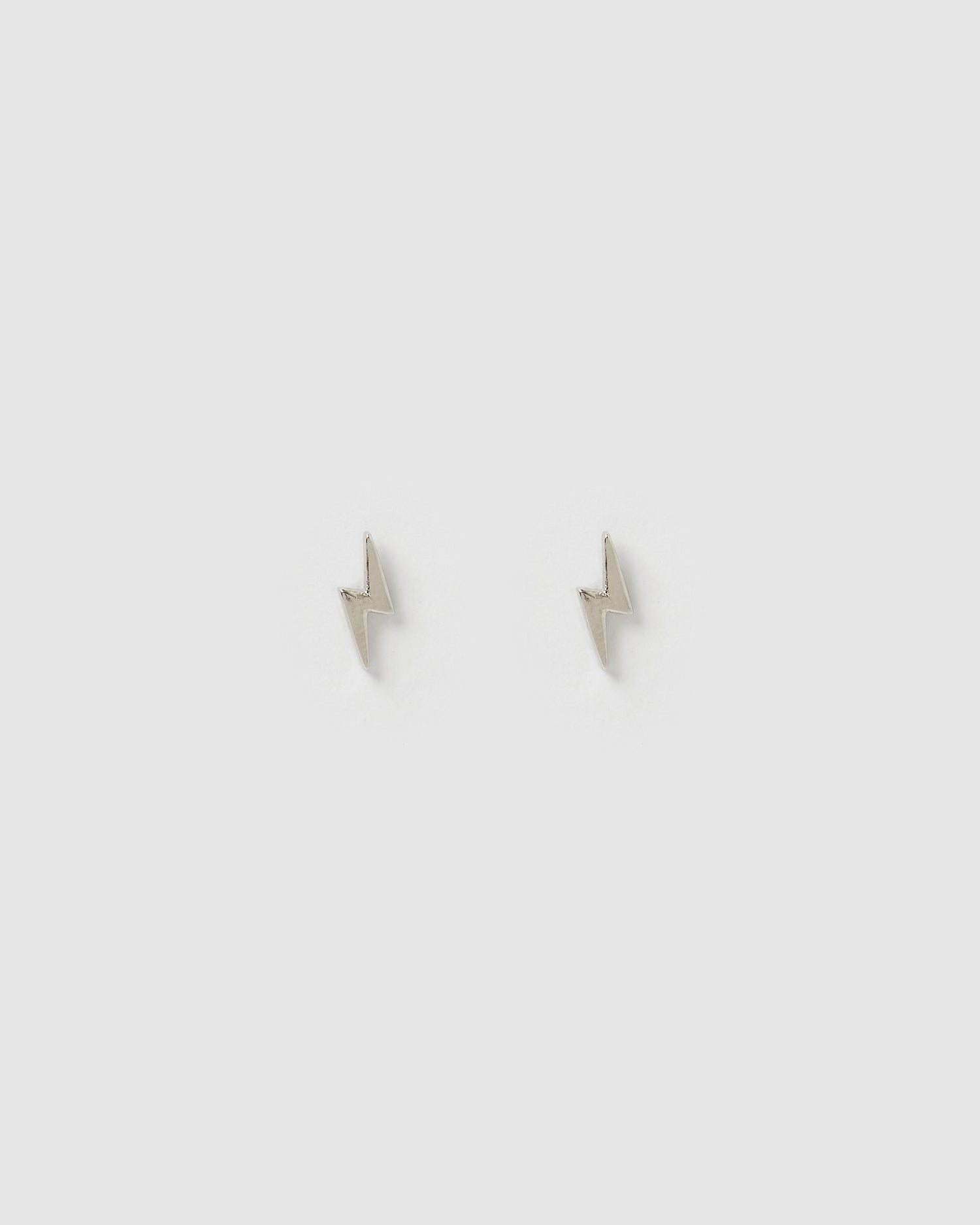 Izoa Spark Stud Earrings Silver
