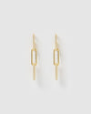 Izoa Talia Link Earrings Gold